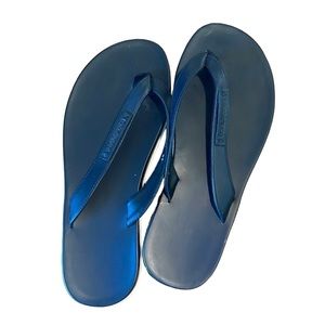 Dolce & Gabbana White and Blue Sandals Sleek Design